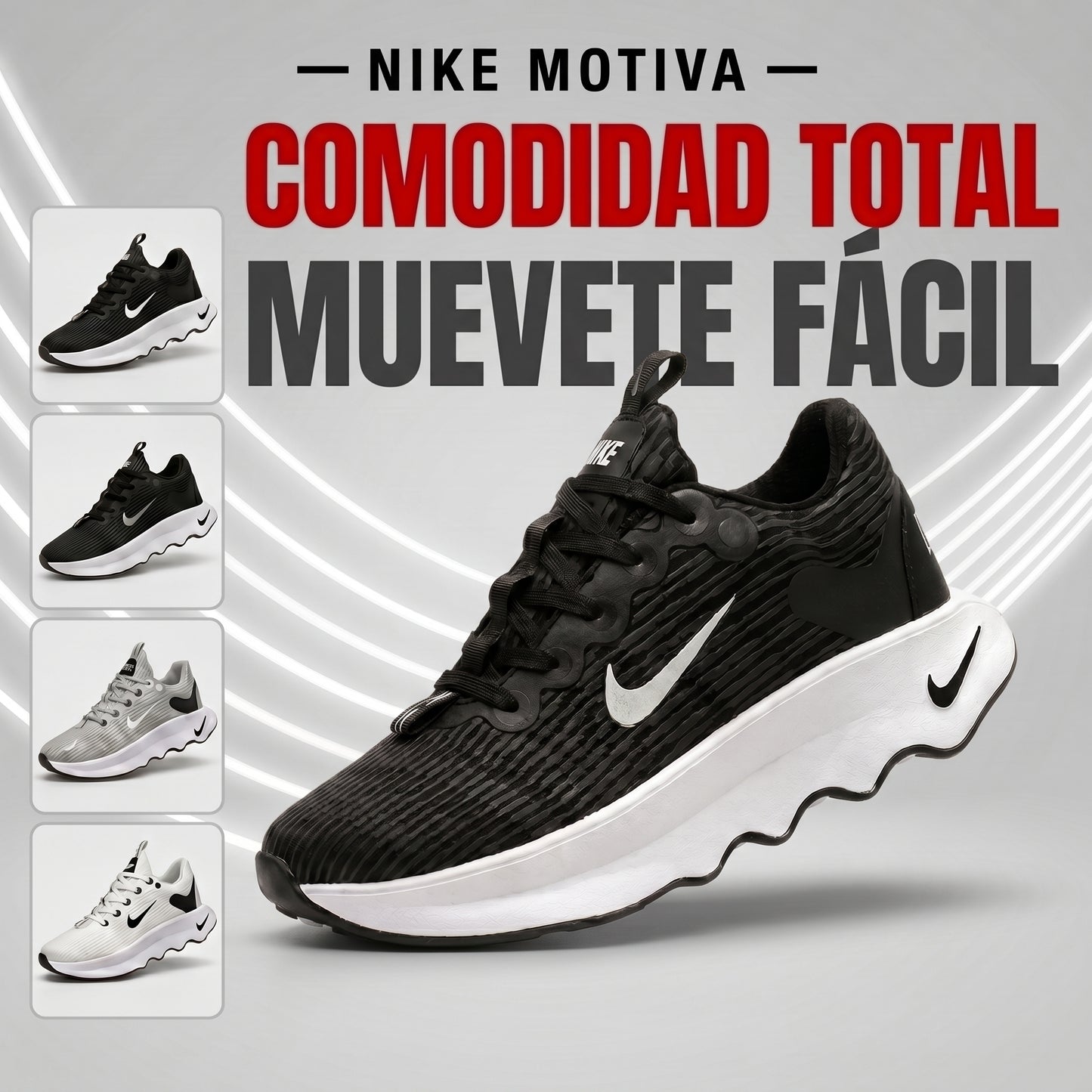👟 Nike Motiva Premium • 70% OFF Solo Hoy 🔥